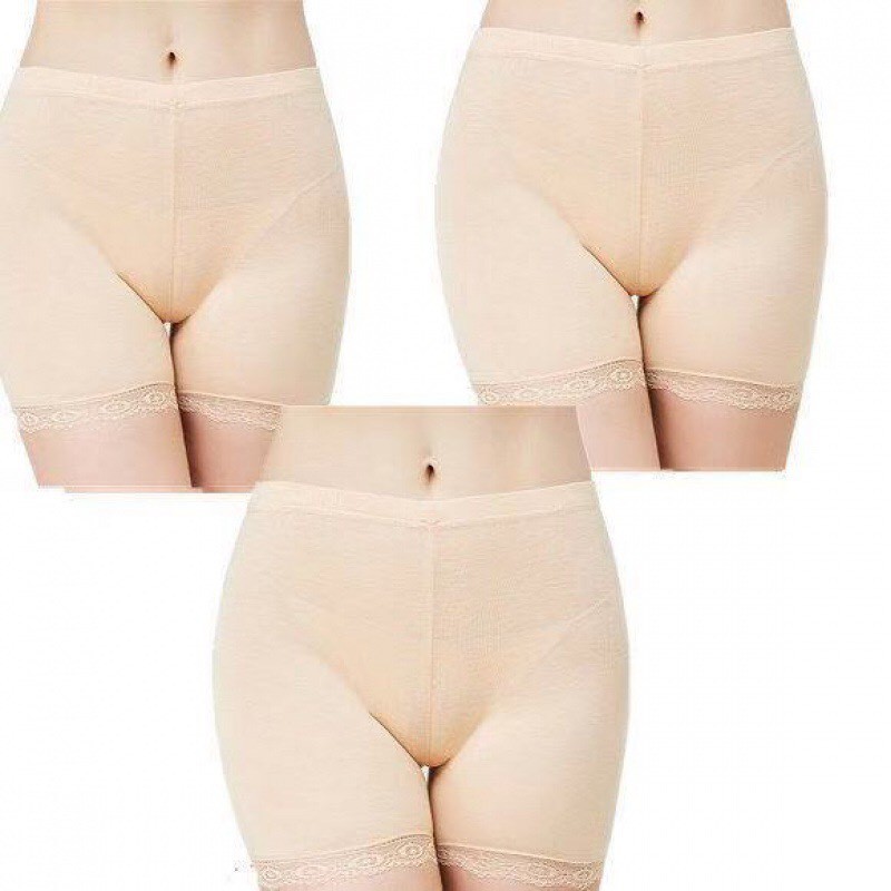 Quần Lót Nữ Mặc Trong Váy Viền Ren Chất Cotton 100% Thấm Hút Tốt, Giãn 4 Chiều Hieu Store24h - 8790