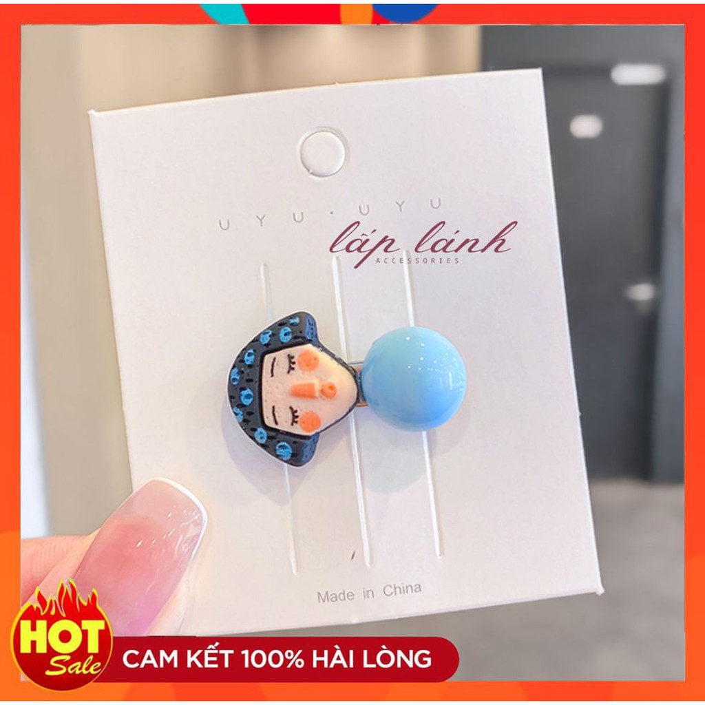 [HOT] KẸP MÁI KẸP TÓC BÚP BÊ THIẾT KẾ HOẠ TIẾT ĐỘC ĐÁO INSTA PHONG CÁCH HÀN QUỐC DỄ THƯƠNG CÁ TÍNH 214KMBBL