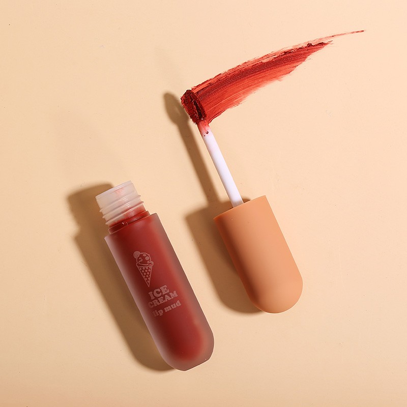 [HOT SELLING] ?? Ice cream lip mud white light matte soft mist caramel orange brown milk tea mousse lip glaze mirror? | BigBuy360 - bigbuy360.vn