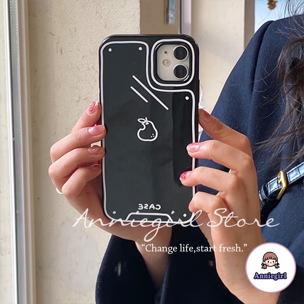 Ốp điện thoại TPU dẻo trong suốt họa tiết trái dứa đơn giản thích hợp cho IPHONE 11 7PLUS 8PLUS XR 13 12 PRO MAX