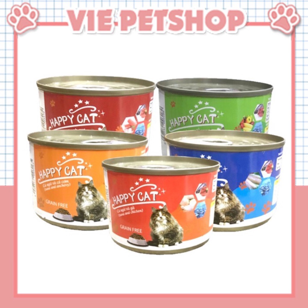 Pate Lon Cho Mèo HAPPY CAT 160Gr | Vie PETSHOP