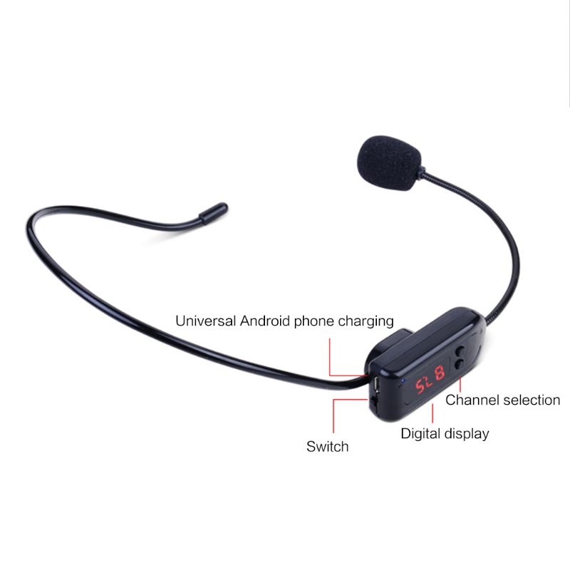 Micro Không Dây FM Nhỏ Gọn Độ Nhạy Cao 52dB ± 1 5dB
