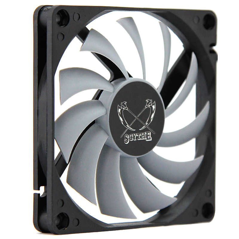 Quạt tản nhiệt fancase 8cm Scythe KAZE-HACHI 80mm - Slim fan mỏng 10mm, tốc 3000rpm, điều tốc PWM, hiệu năng cao