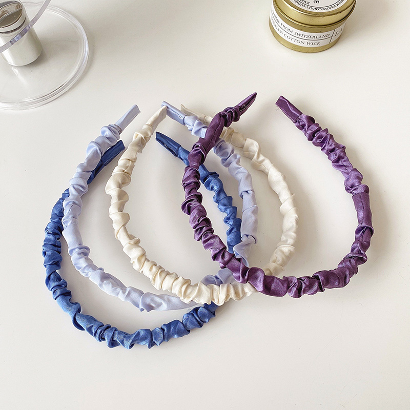 Băng đô cài tóc bằng lụa satin thời trang xinh xắn cho nữ