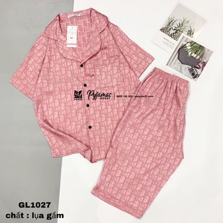 Bộ ngủ lụa gấm lửng siêu mát