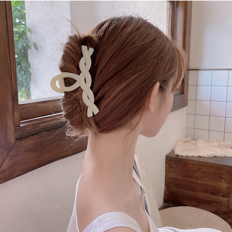 Kẹp tóc cỡ lớn bằng acrylic thời trang hè Hàn Quốc xinh xắn cho nữ