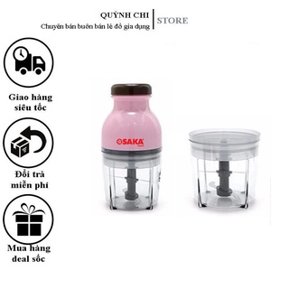 Máy xay thịt Osaka đa năng Nhật Bản nắp nâu - Máy xay sinh tố Hoa quả