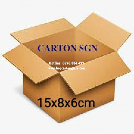 10 hộp carton 15x8x6 cm