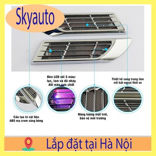 Hốc gió đèn LED năng lượng mặt trời cho Ô tô (Ảnh thật tại shop gắn cho Mazda CX-5)