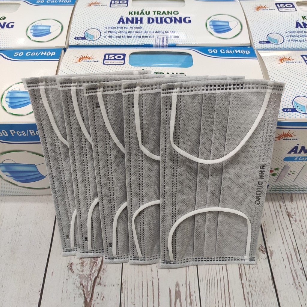 [Bán Sỉ] Hộp 50 cái khẩu trang 4 lớp Ánh Dương - Đủ màu - Hàng có sẵn | BigBuy360 - bigbuy360.vn