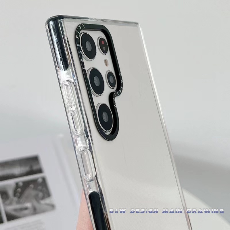 Ốp Điện Thoại Mềm Trong Suốt Đơn Giản Sang Trọng Cho Samsung S20 S21 S22 S20Ultra S21Ultra S22Ultra S20+ S21+ S22+ Plus