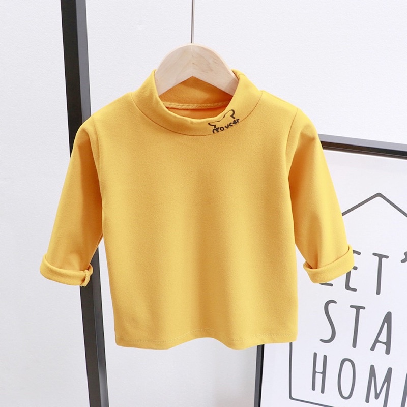 ÁO COTTON NỈ CỔ 3P CHO BÉ