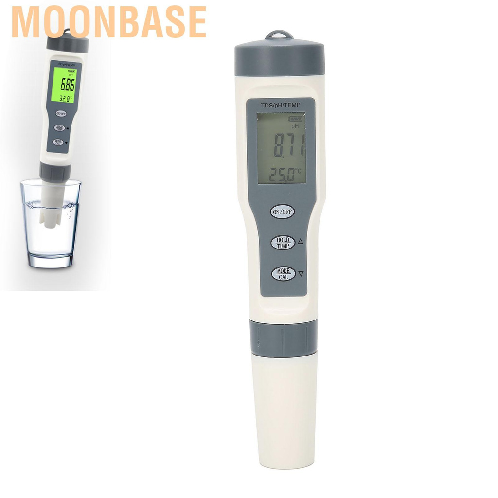 Moonbase 3 in 1 Water Quality Tester PH TDS TEMP Meter Portable Multi‑Purpose Test Pen for Testing