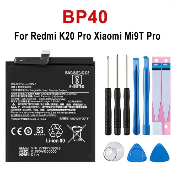 Pin Xiaomi Redmi K20 Pro / Xiaomi Mi9T Pro BP40 4000mAh | Hàng Nhập Khẩu | Tặng bộ tháo mở