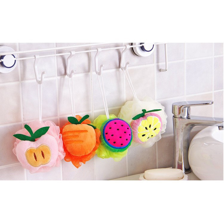 Bông tắm tạo bọt hình trái cây xinh xắn . KD1