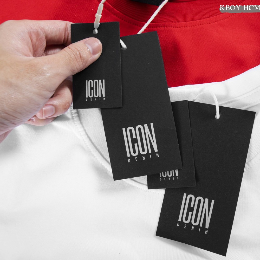 Áo thun phông Unisex nam nữ 2 màu Trắng Đỏ tay ngắn cổ tròn dáng ôm phối cực cá tính - V109