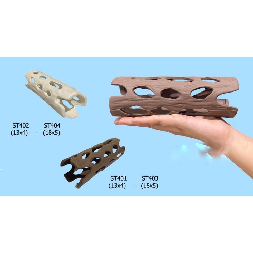 ĐỒ CHƠI GỐM SỨ CHO CÁ, TÔM, TÉP CẢNH ST404 18X5CM