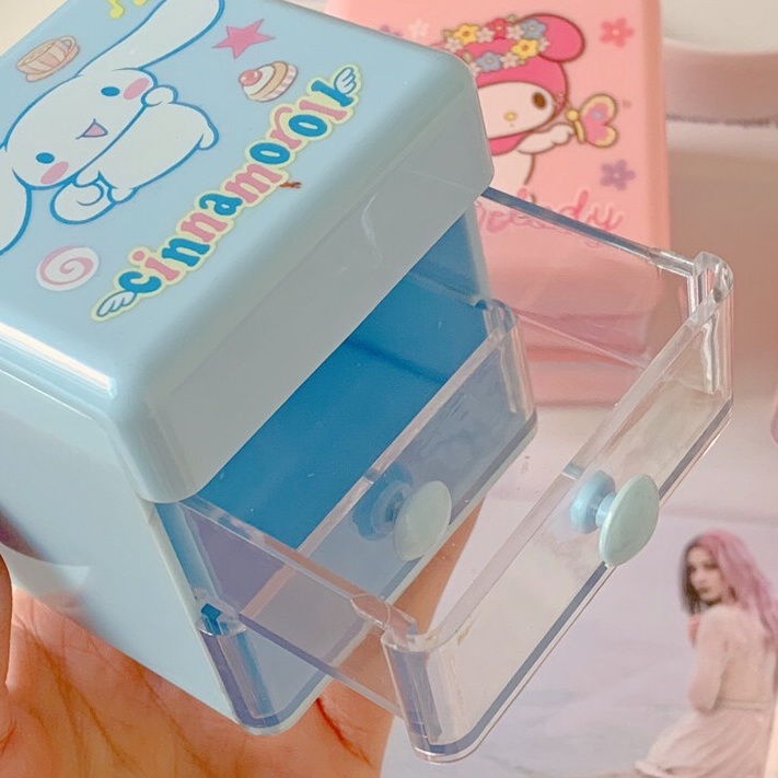 Tủ mini 2 ngăn hoạt hình đáng yêu Cinamoroll, Melody│7x7x7 cm│Xem thêm ở phần MÔ TẢ SẢN PHẨM