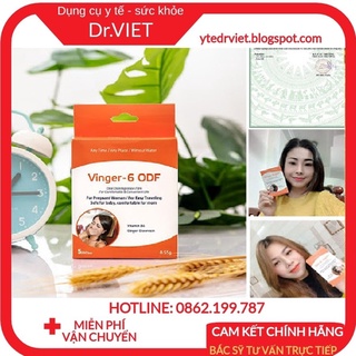 Miếng ngậm giảm ốm nghén Vinger-6 ODF hộp 5 miếng giảm ốm nghén, buồn nôn,ói cho bà bầu an toàn nhanh chóng 15s hiệu quả