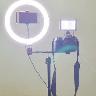 Đèn trợ sáng Studio Light Ring kèm chân đèn cao 2,1m
