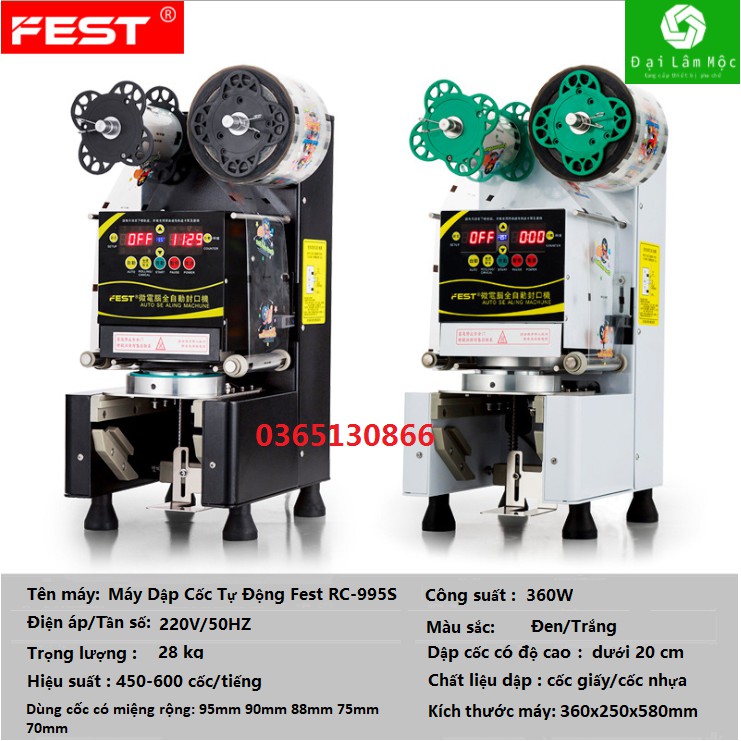 Máy Dập Cốc Tự Động Fest RC 995S