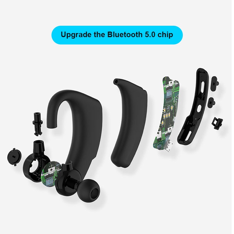 Tai Nghe bluetooth Không Dây Móc Tai Có Mic hd Chống Thấm Nước Cho Tất Cả Các Dòng Điện Thoại Thông Minh