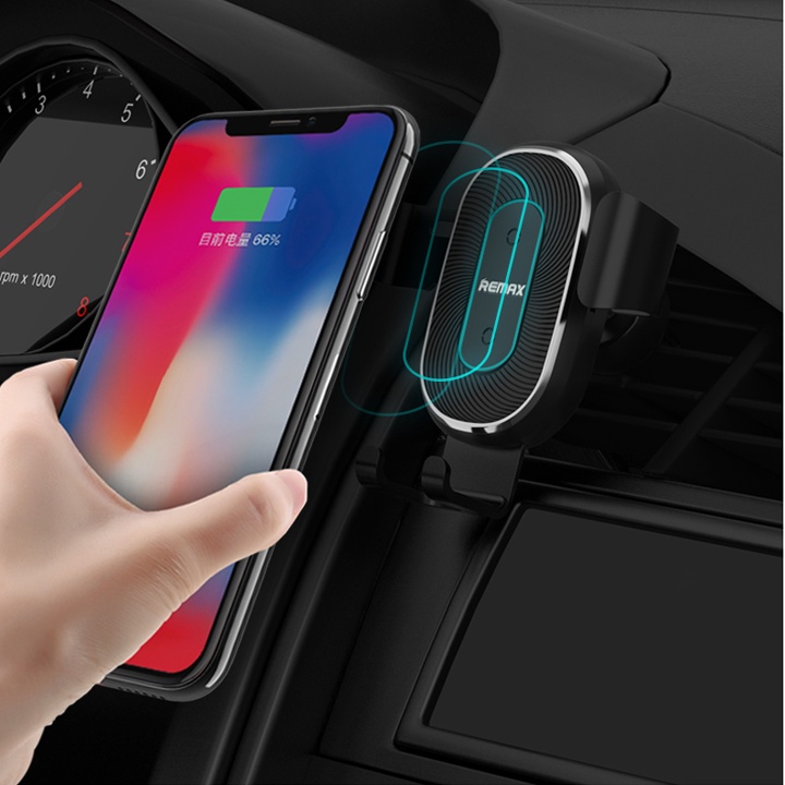 Giá đỡ điện thoại tích hợp sạc không dây cho xe hơi Remax RM-C38 | BigBuy360 - bigbuy360.vn