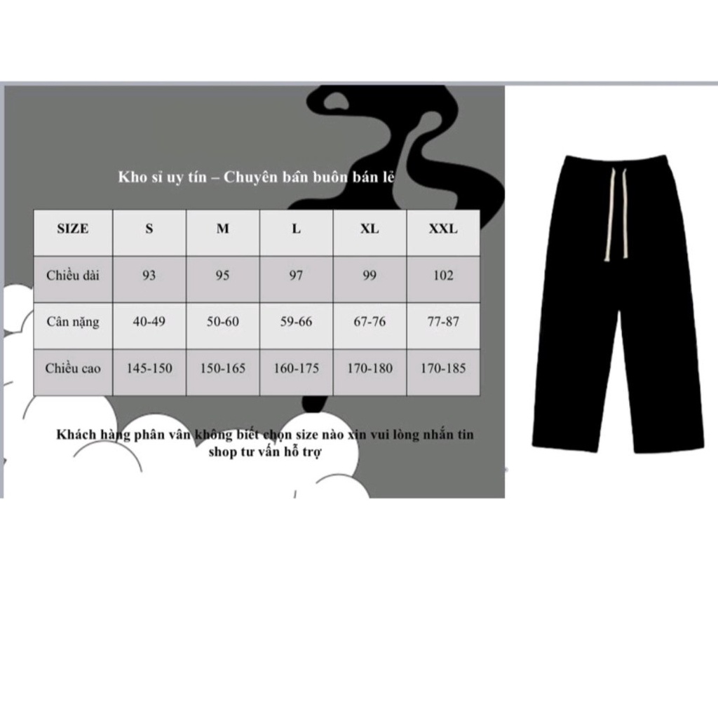 [Hàng Nhập Cao Cấp] Quần ống rộng nam nữ nhung tăm siêu hot đủ size
