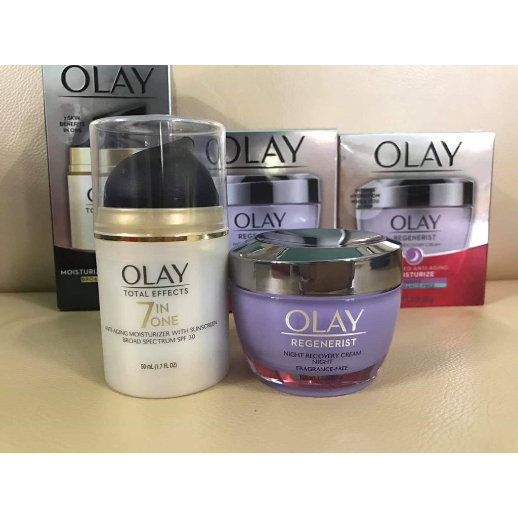 Olay Regenerist Night Kem Dưỡng Ban Đêm Chống Lão Hóa Da (Tím) - Hàng USA