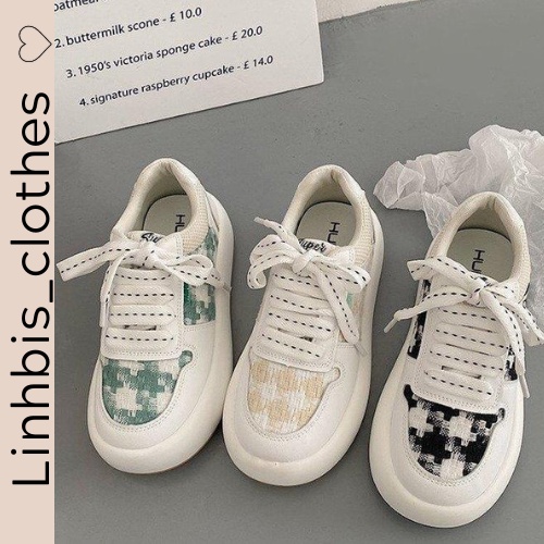 Giày thể thao nữ Ulzzang đế bánh mì vải mềm, giày sneaker nữ năng động trẻ trung hot trend đẹp