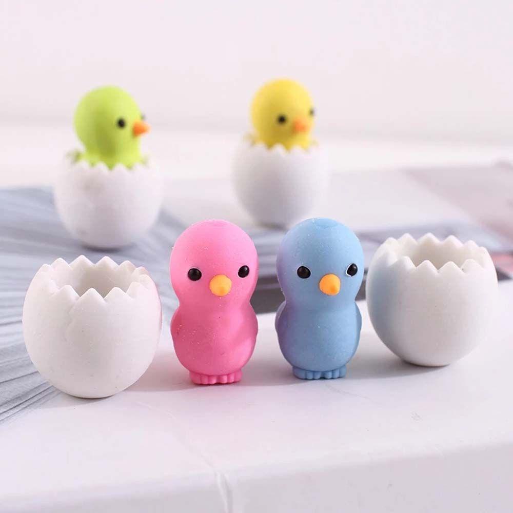 Gôm Tẩy Hình Quả Trứng Gà Hoạt Hình Đáng Yêu