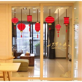 Decal dán tường trang trí tết