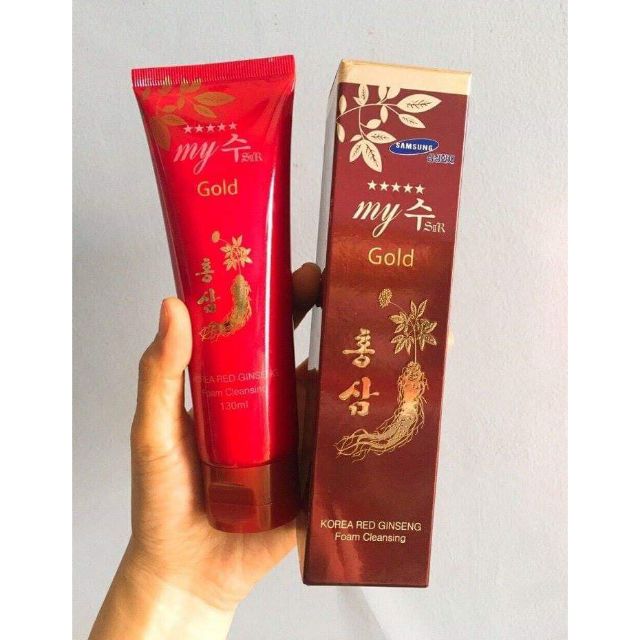 Sữa rửa mặt sâm đỏ My gold 130ml