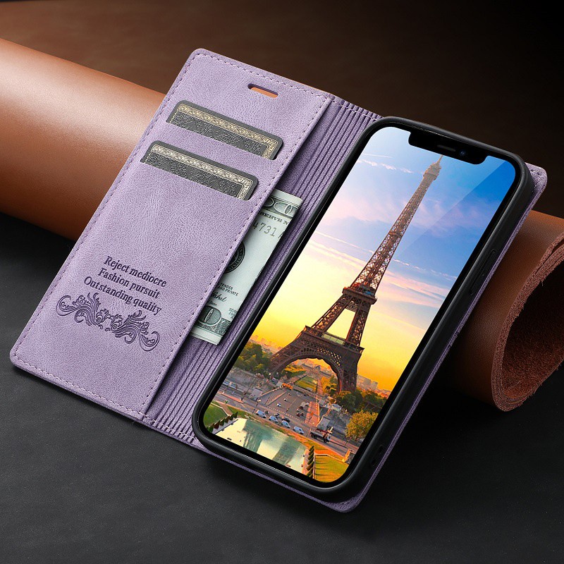 Cho iPhone 15 Pro Max 15 Pro 15 Plus 14 Pro Max 14pro Bao da điện thoại nắp lật dạng ví có nam châm thích hợp
