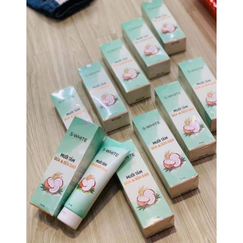 Muối Tẩy Tế Bào Chết Dừa Và Sữa Non Swhite