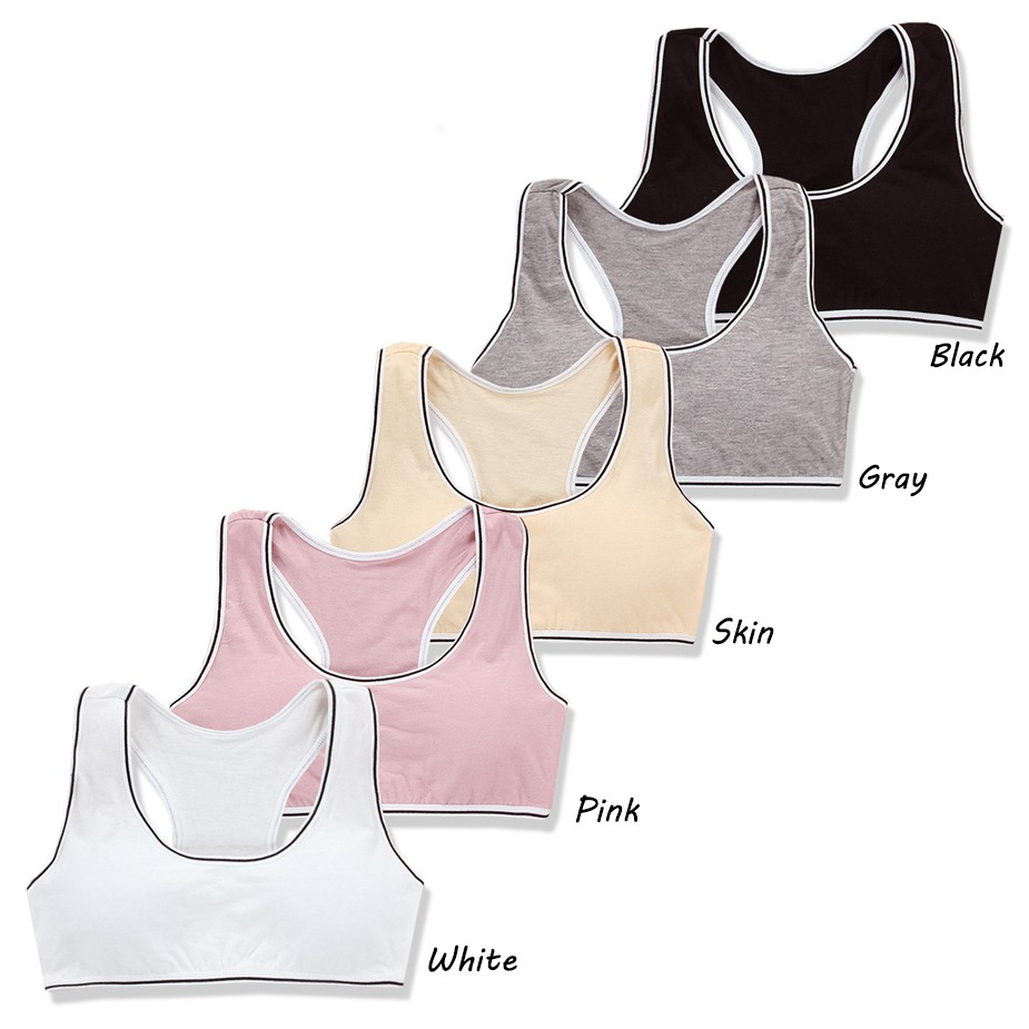 Áo Ngực Thể Thao Cotton Mềm Kháng Khuẩn Có Mút Đệm B220