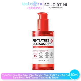 Tinh Chất Làm Dịu, Giảm Viêm Da Mụn Chiết Xuất Tràm Trà Đỏ Some By Mi Red Teatree Cicassoside Serum 50ml