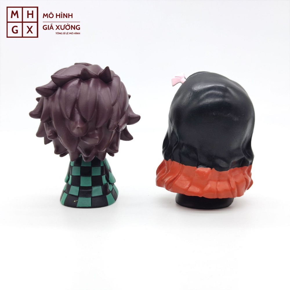 Mô hình Kimetsu No Yaiba figure Demon Slayer Tanjirou Nezuko bản chibi cao 9cm siêu dễ thương figure thanh gươm diệt quỷ