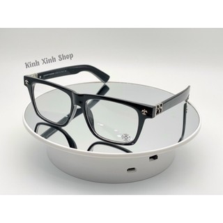 Kính gọng chrome mắt vuông form to cao cấp - chrome2270