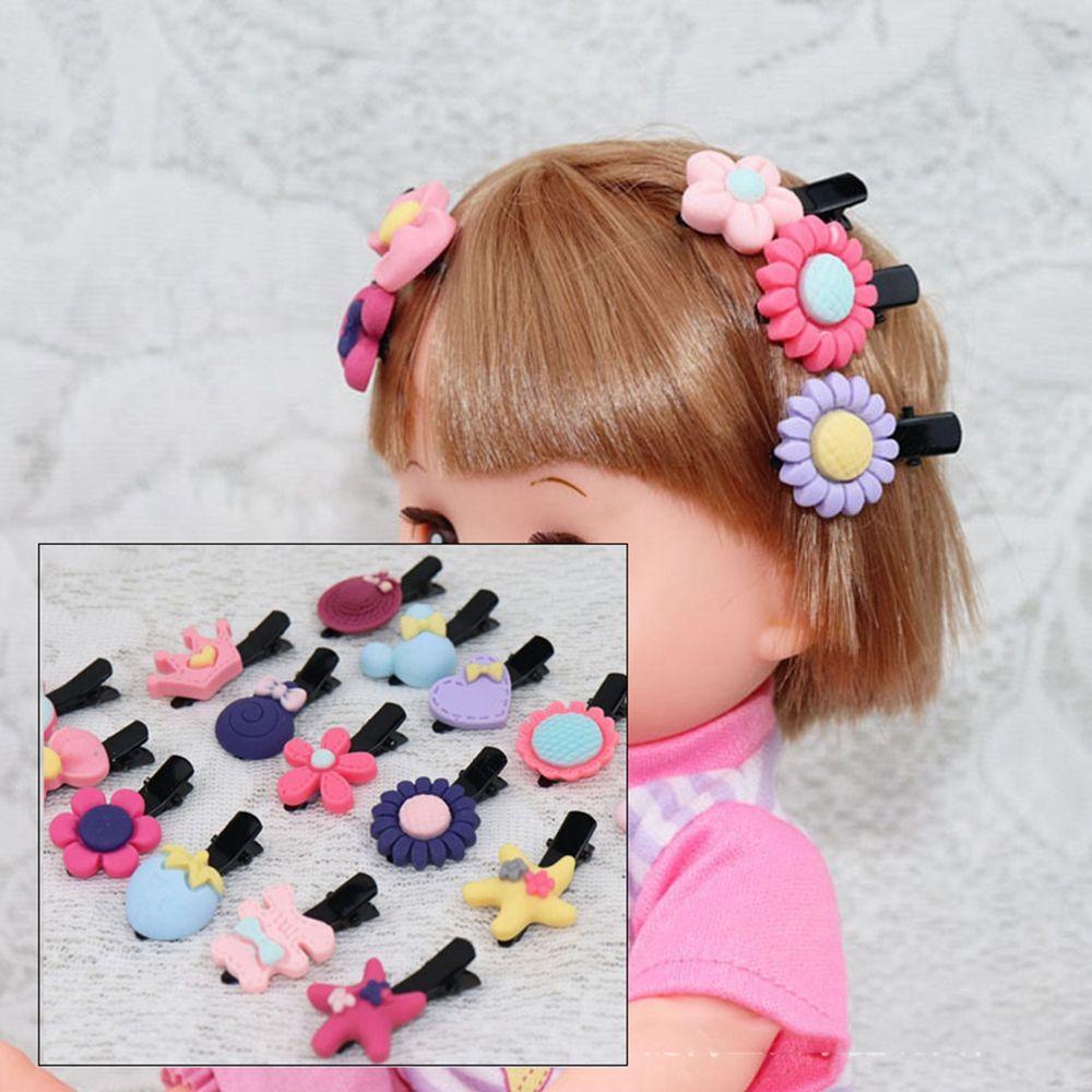 Set 1 / 5 Kẹp Tóc Màu Sắc Cầu Vồng Xinh Xắn Dành Cho Búp Bê