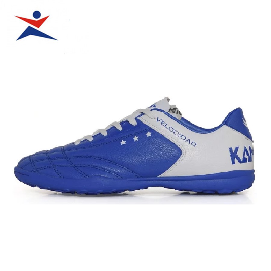 Giày đá banh, giày sân cỏ nhân tạo Kamito Velocidad 3 màu xanh dương, bám sân tốt, giảm chấn hiệu quả, đủ size