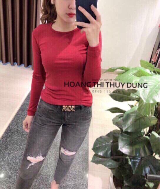 Áo Body Tay dài ( thun gân )