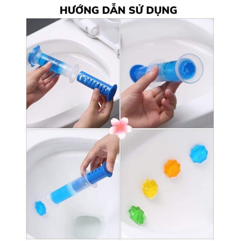 GEL THƠM KHỬ TRÙNG, KHỬ MÙI, DIỆT KHUẨN TOILET BỒN CẦU 11 BÔNG