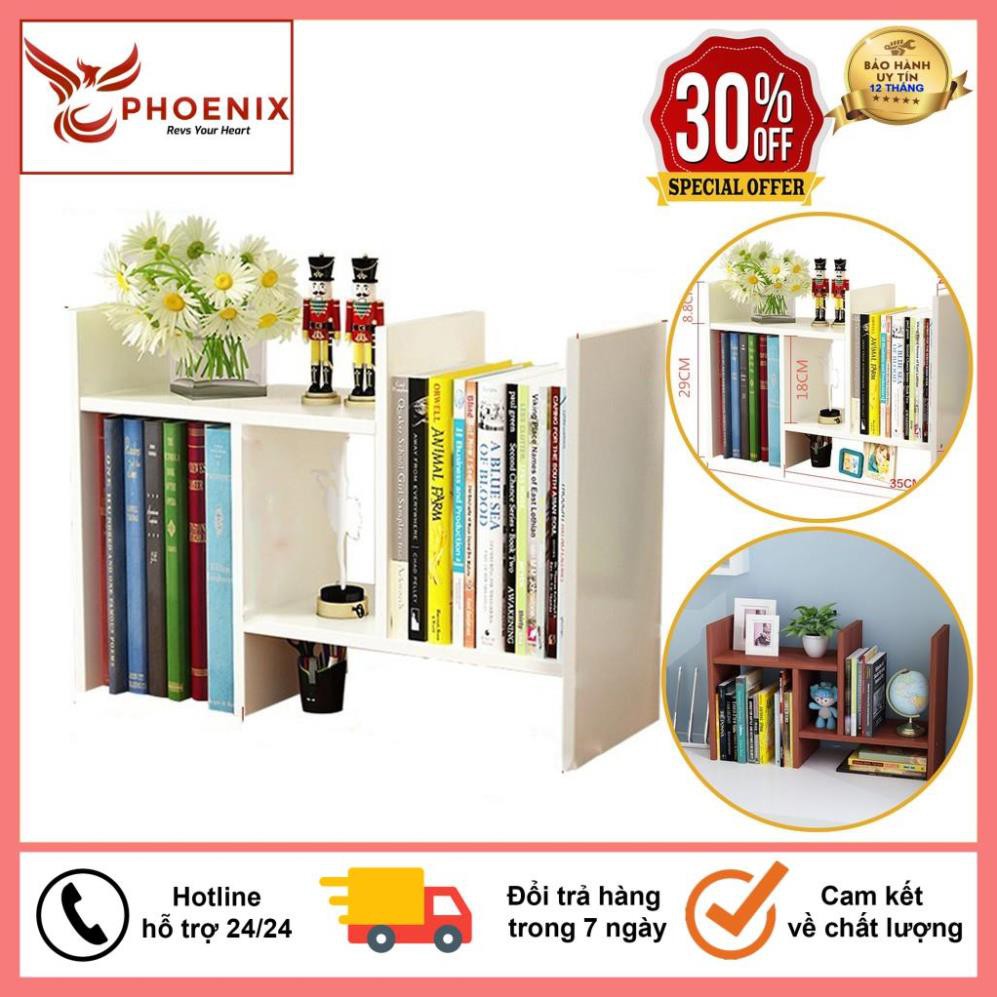 Kệ Sách Mini, Giá Để Sách, Để Tài Liệu Văn Phòng Trên Bàn Làm Việc Bằng Gỗ Ép, Trang Trí Bàn Làm Việc Siêu Tiện Dụng