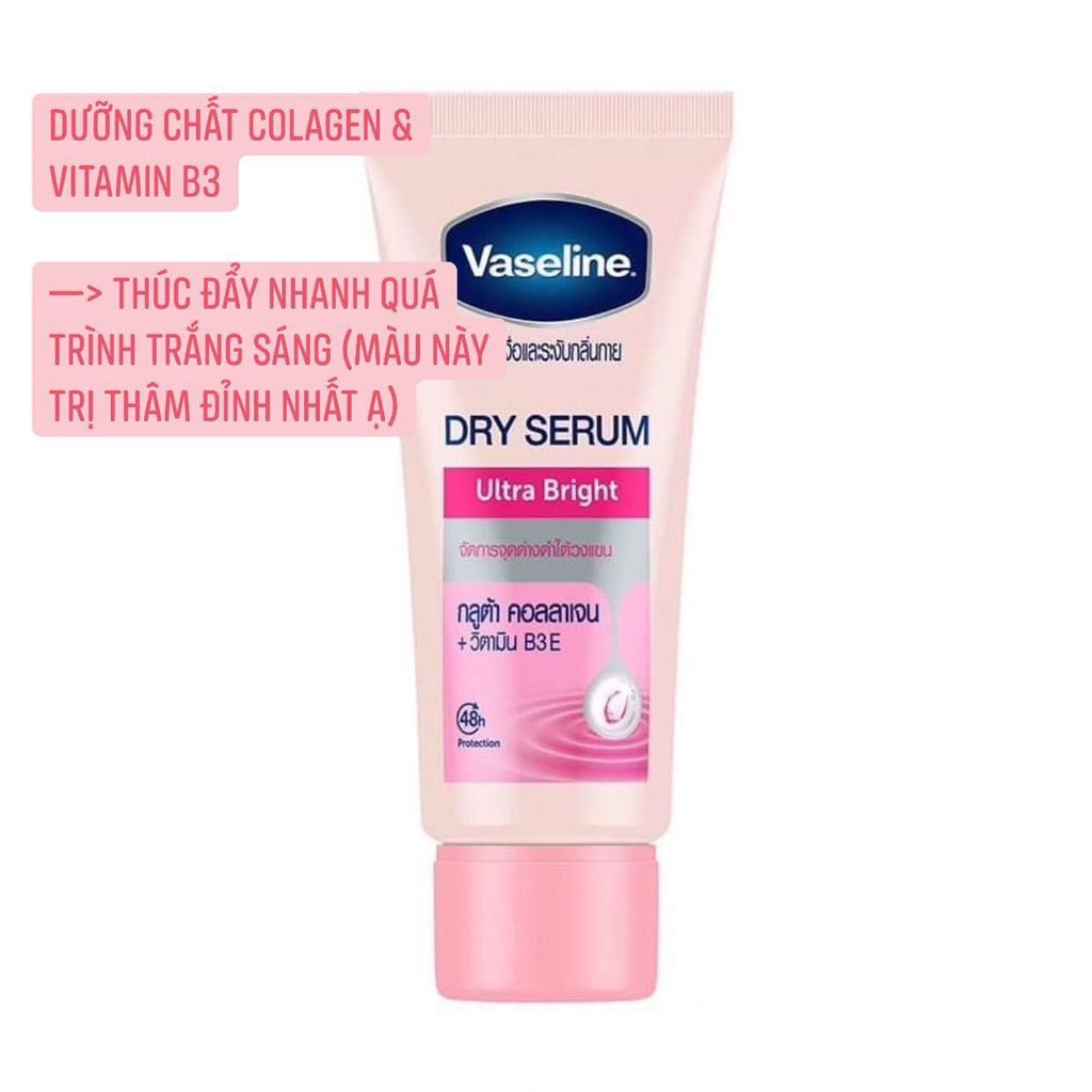 Kem khử mùi Vaseline tinh chất serum dưỡng da sáng mịn &amp; đều màu 50ml mua tại THAILAND