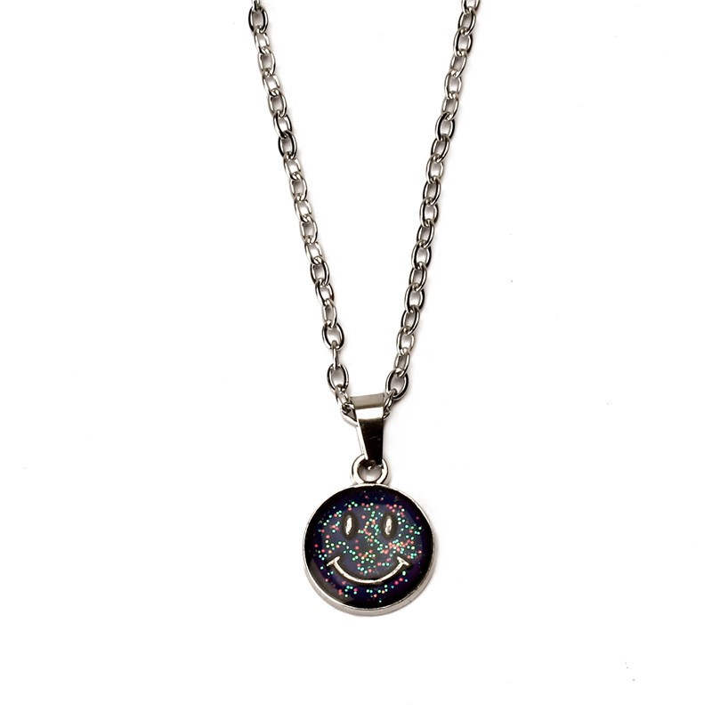 Retro Thermochromic Butterfly Necklace Stainless Steel Chain Personalized Pendant