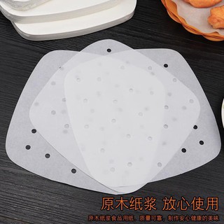 Giấy lót có lỗ nồi chiên không dầu hình vuông (set 97-100c)
