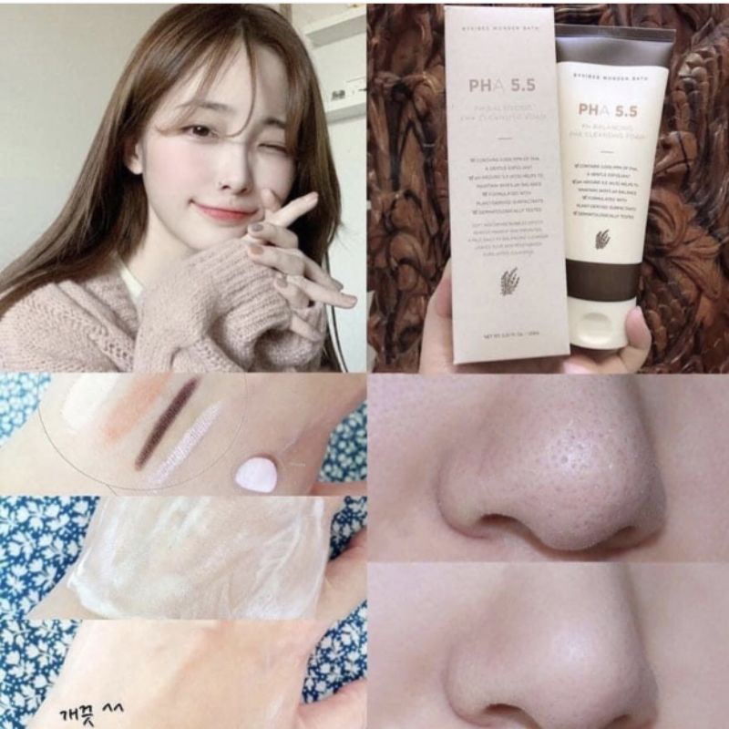 Sữa rửa mặt PHA 5.5 làm sạch sâu lỗ chân lông