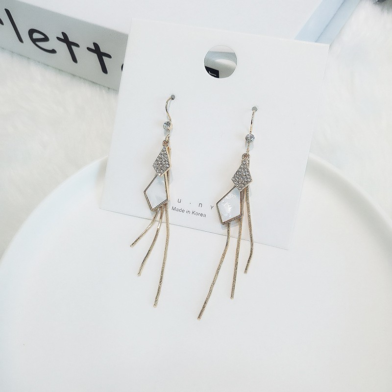 🔥 Khuyên tai nữ tua rua dáng dài nhỏ xinh Hàn Quốc - Bông tai BT130