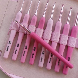 [Bán lẻ] Kim móc len tulip hồng (Size 2.0-6.0mm)
